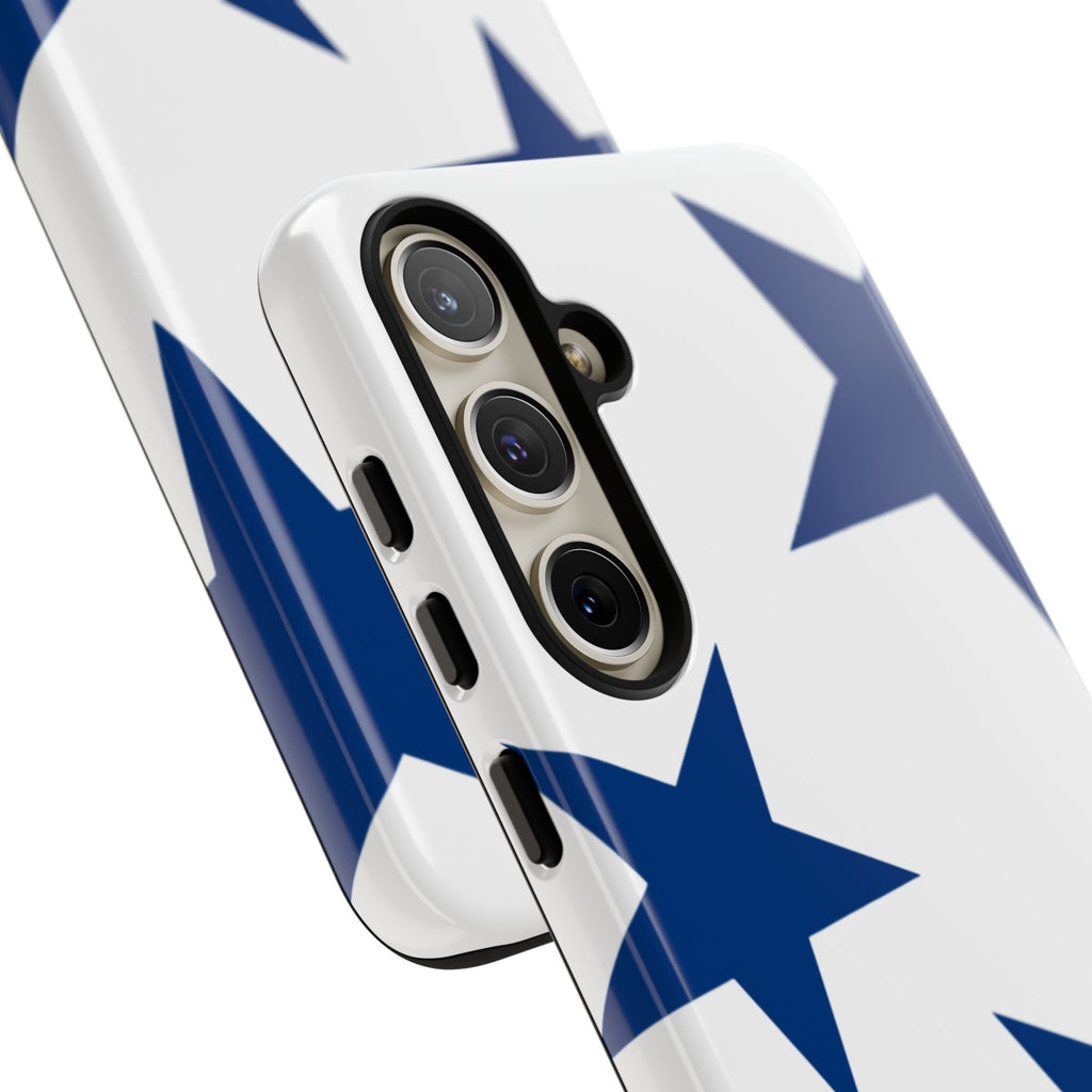 Sternenblüte (Blau in Weiß)