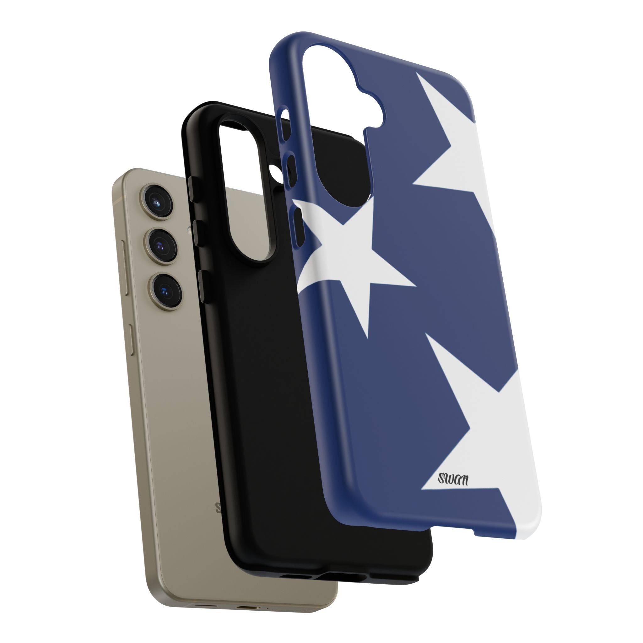 Star Bloom (White in Blue)