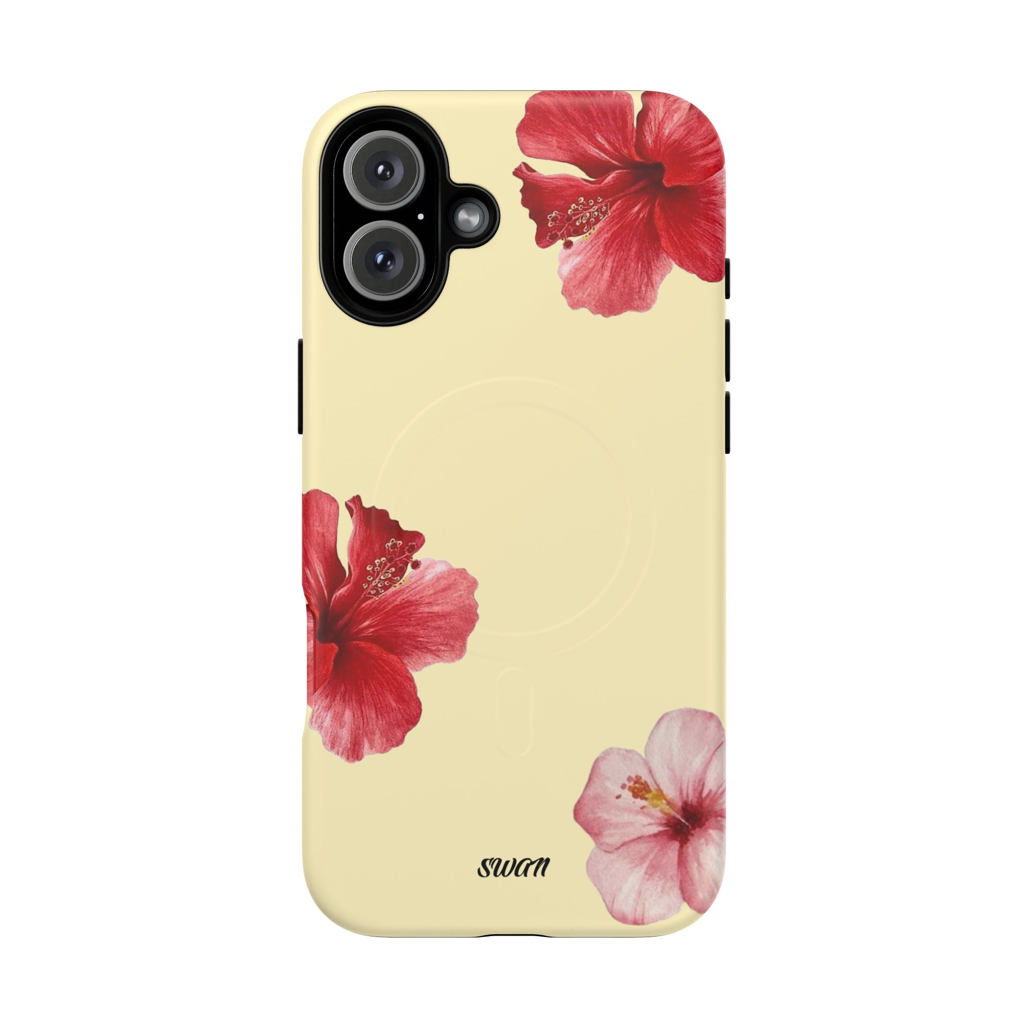 Hibiscus floral (Jaune tendre) (Magsafe)