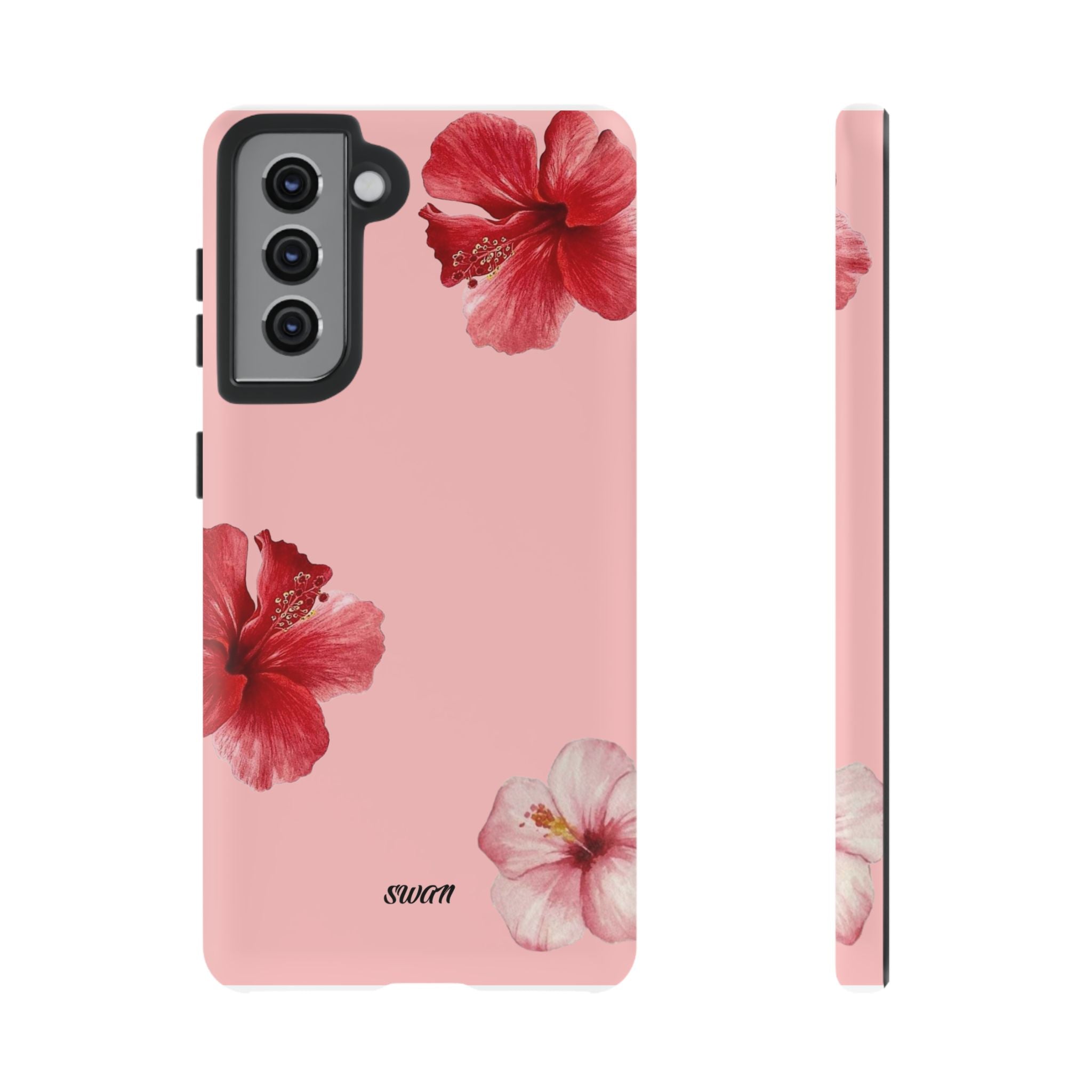 Blühender Hibiskus (Rosa)