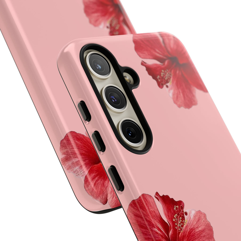 Blühender Hibiskus (Rosa)