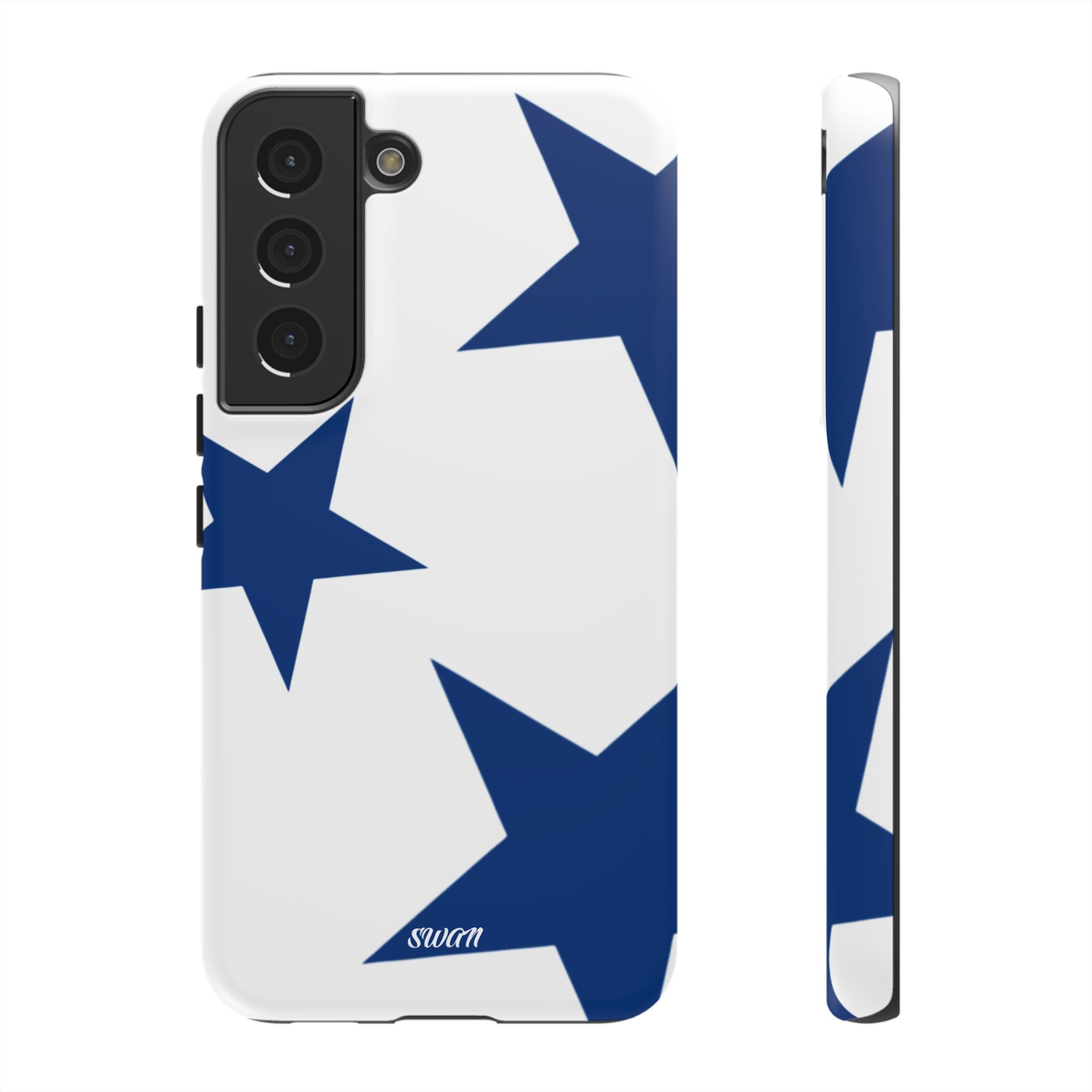 Sternenblüte (Blau in Weiß)