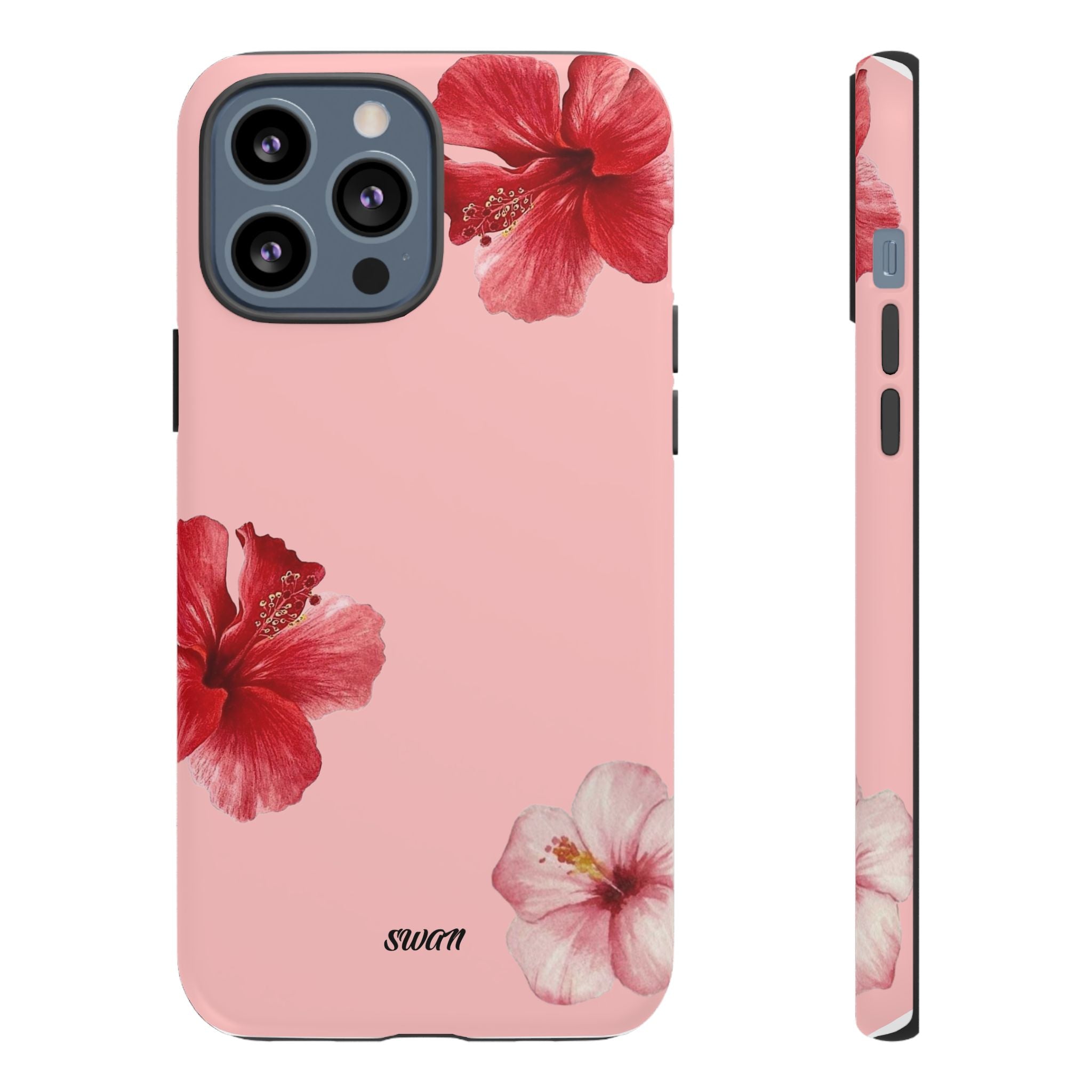 Blühender Hibiskus (Rosa)