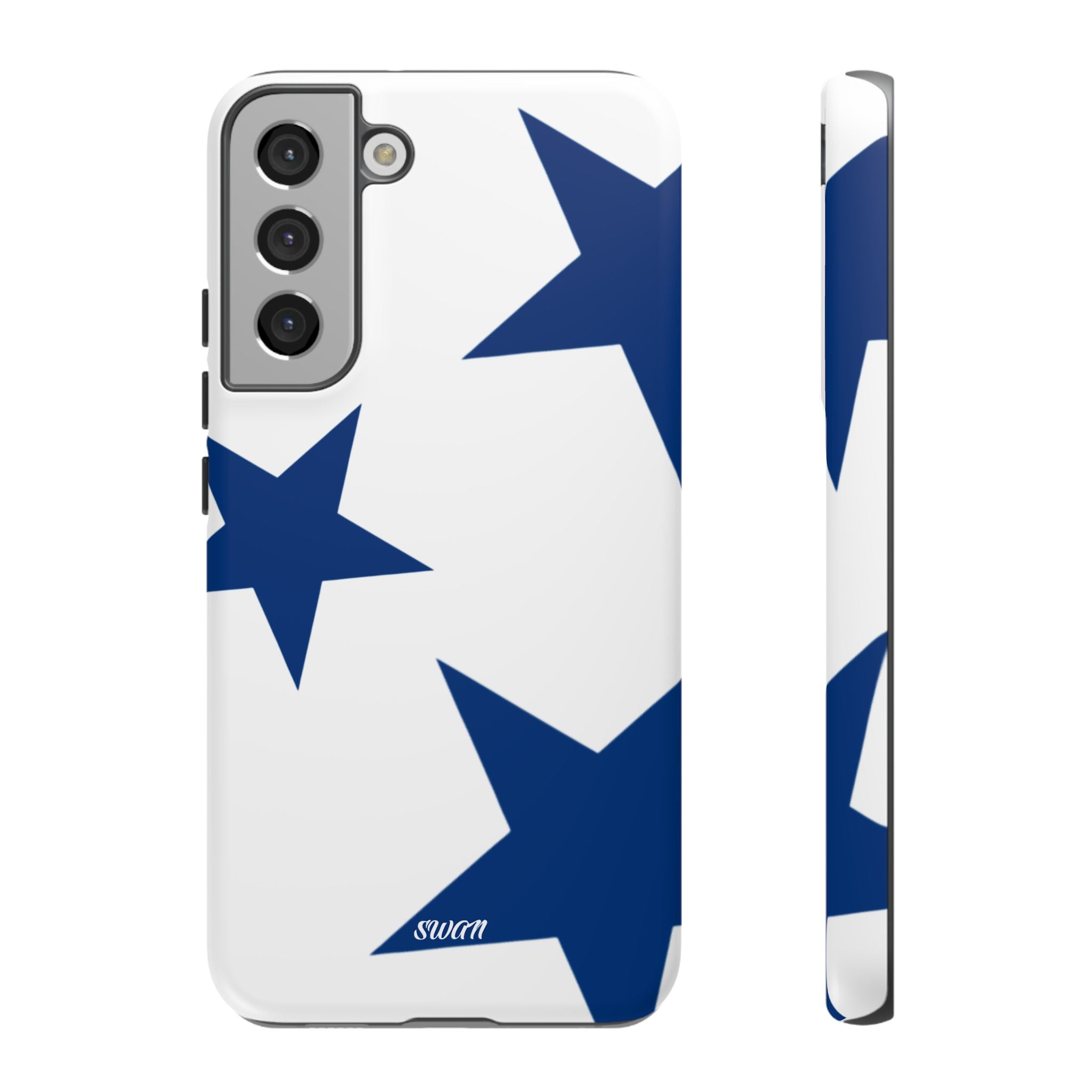 Sternenblüte (Blau in Weiß)