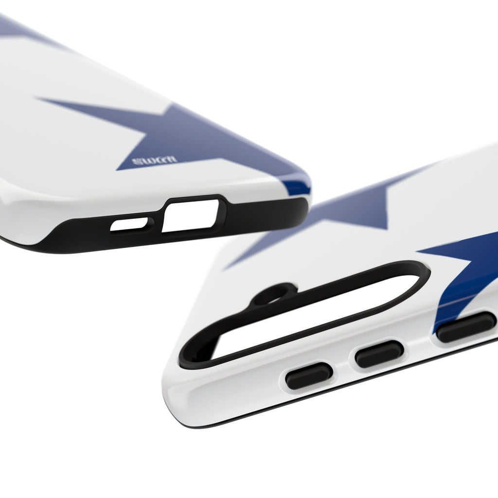 Sternenblüte (Blau in Weiß)