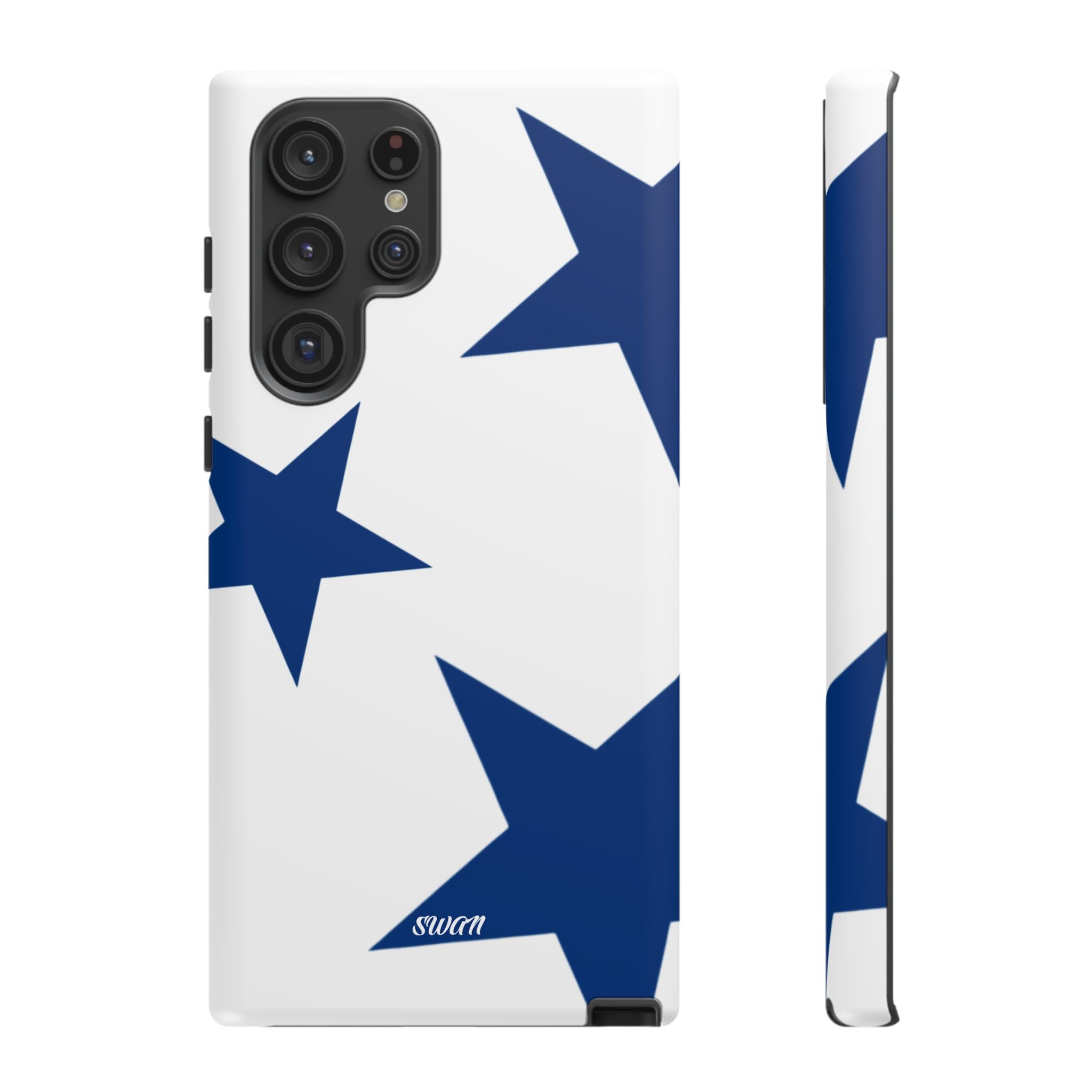 Sternenblüte (Blau in Weiß)