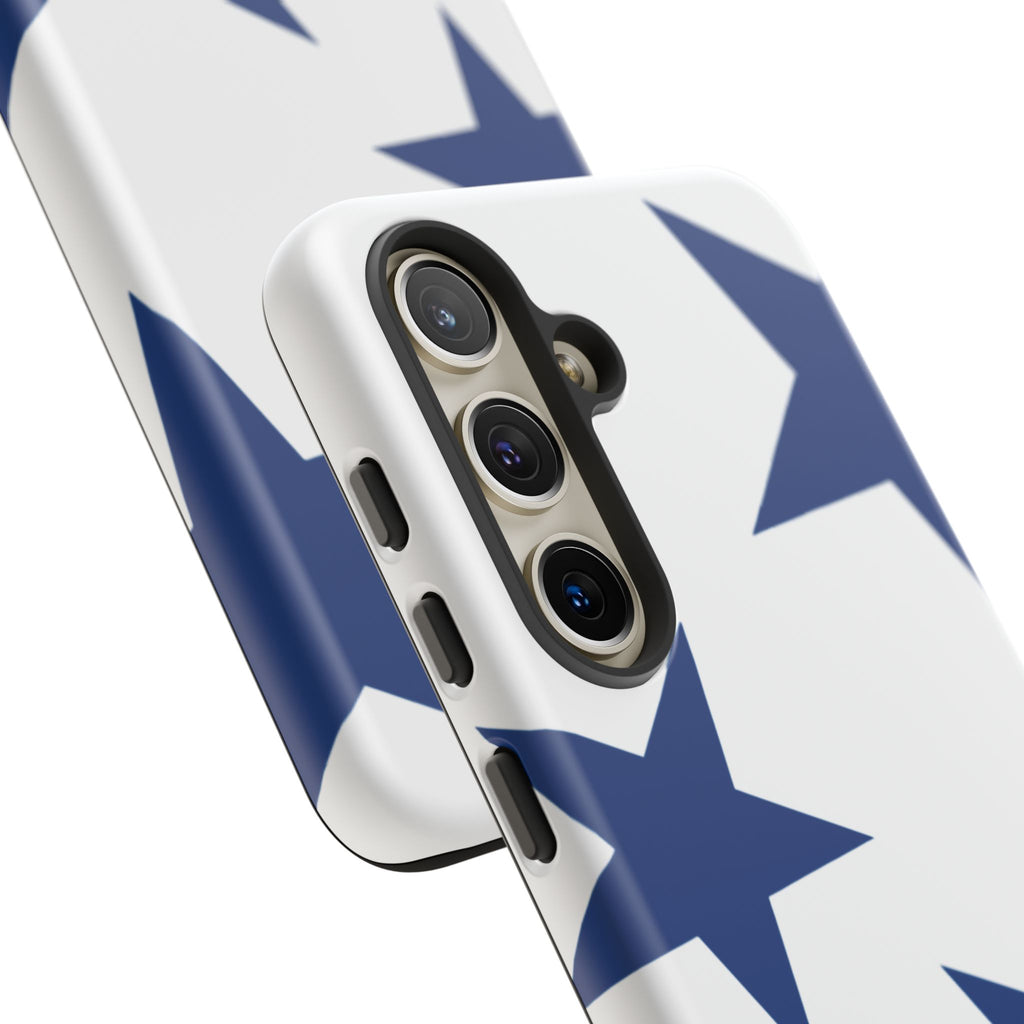 Sternenblüte (Blau in Weiß)