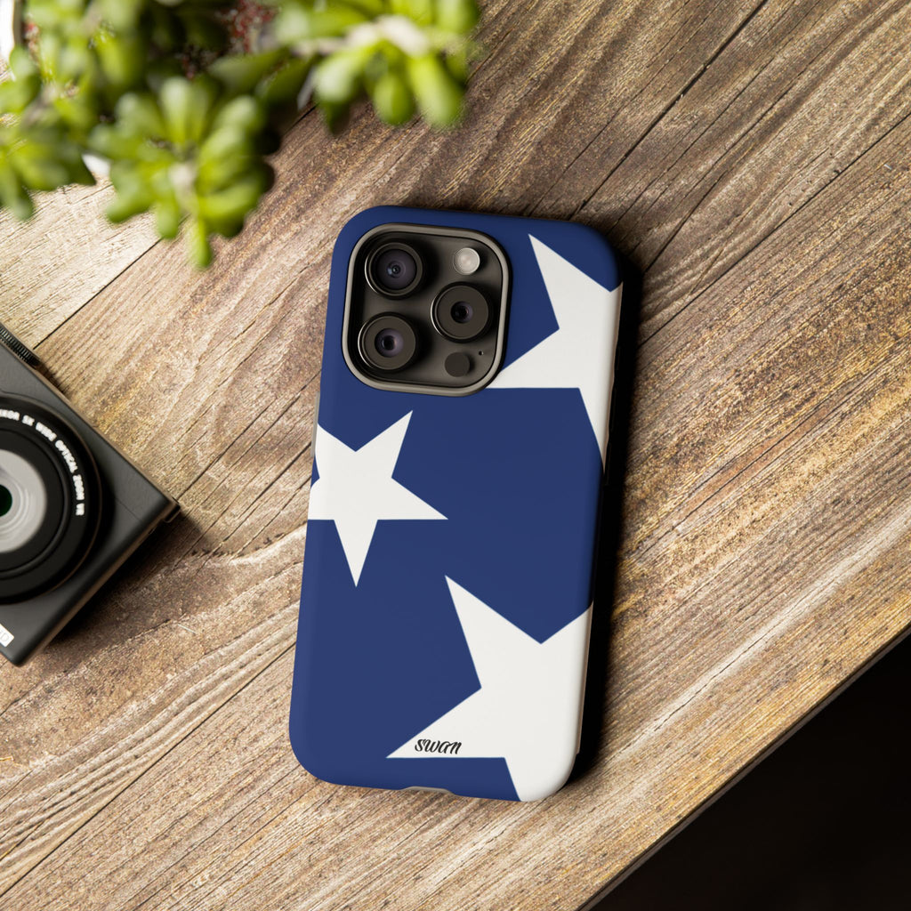 Star Bloom (White in Blue)