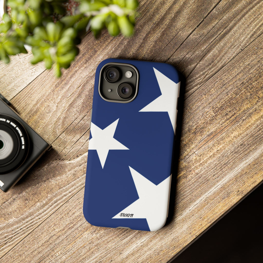 Star Bloom (White in Blue)