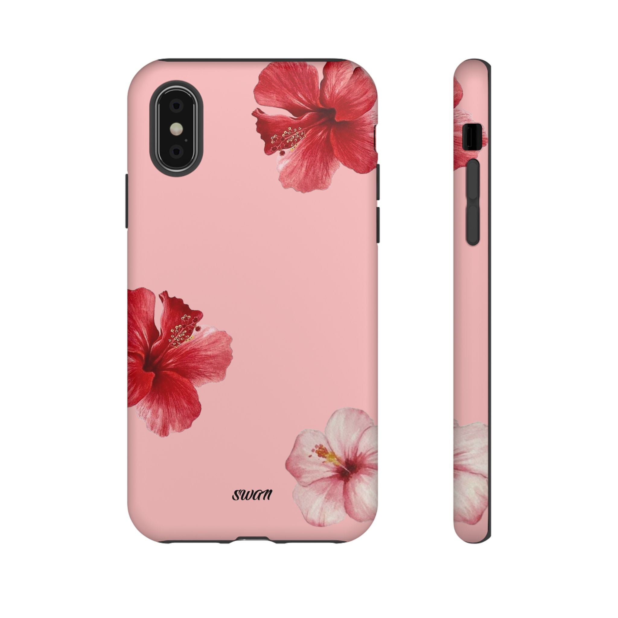 Blühender Hibiskus (Rosa)