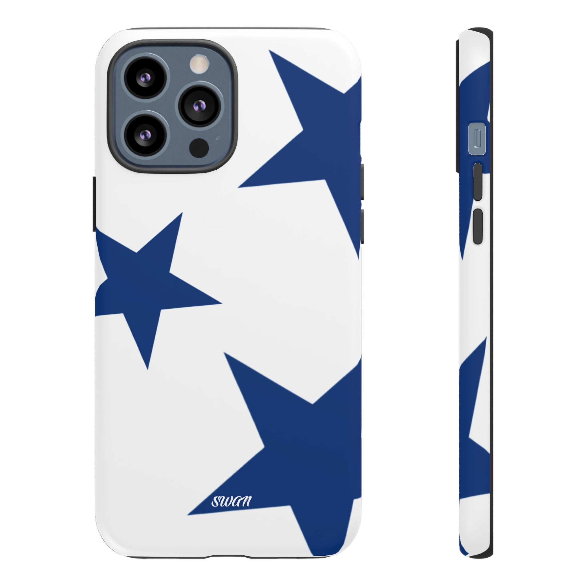 Sternenblüte (Blau in Weiß)