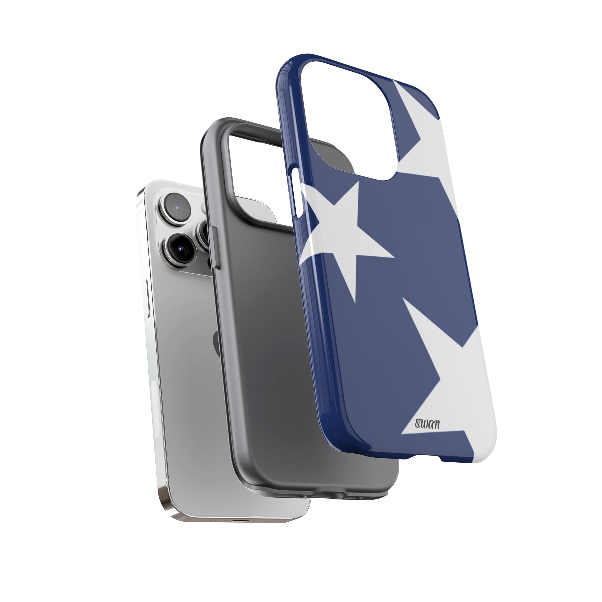 Star Bloom (White in Blue)