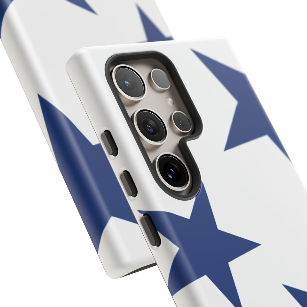 Sternenblüte (Blau in Weiß)