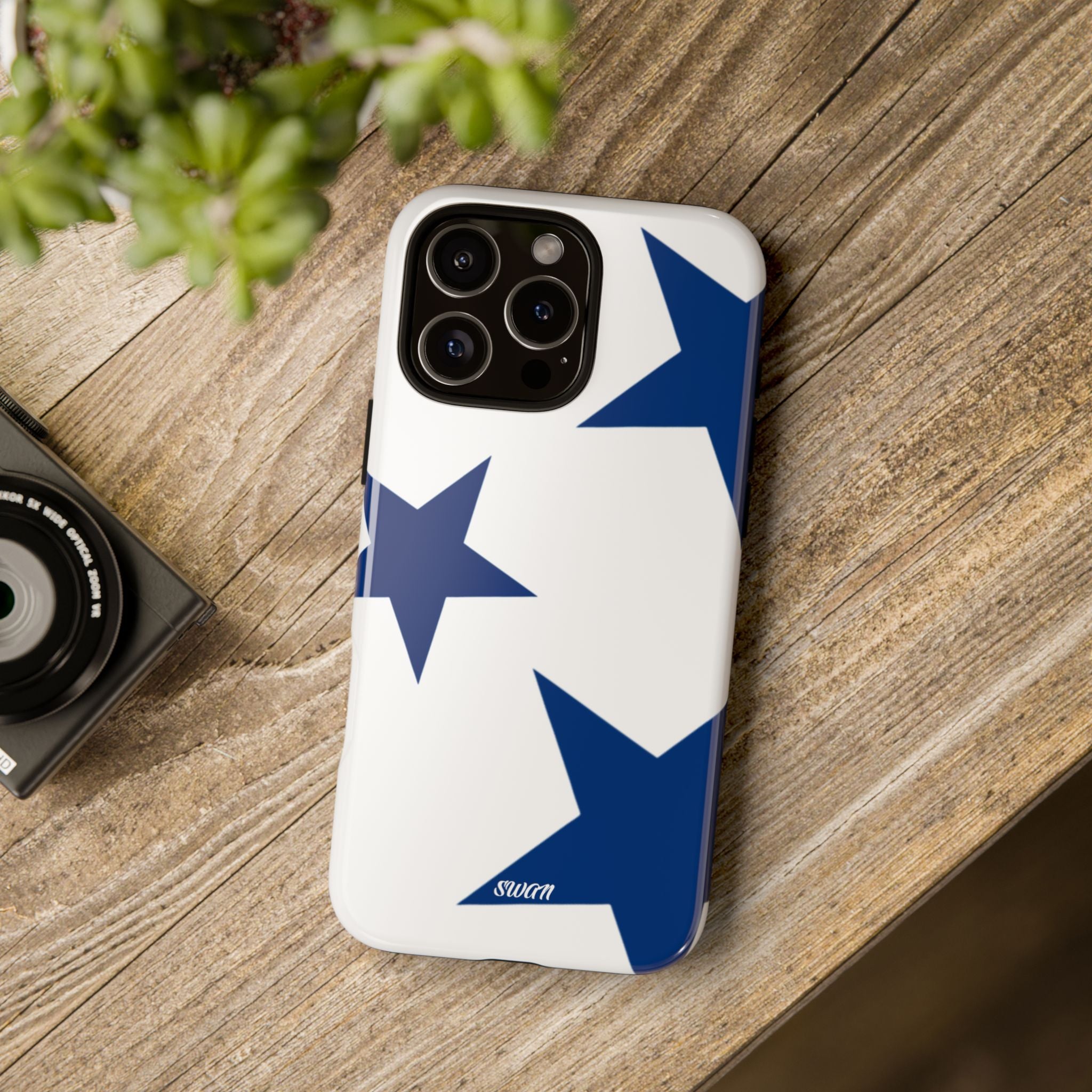 Sternenblüte (Blau in Weiß)