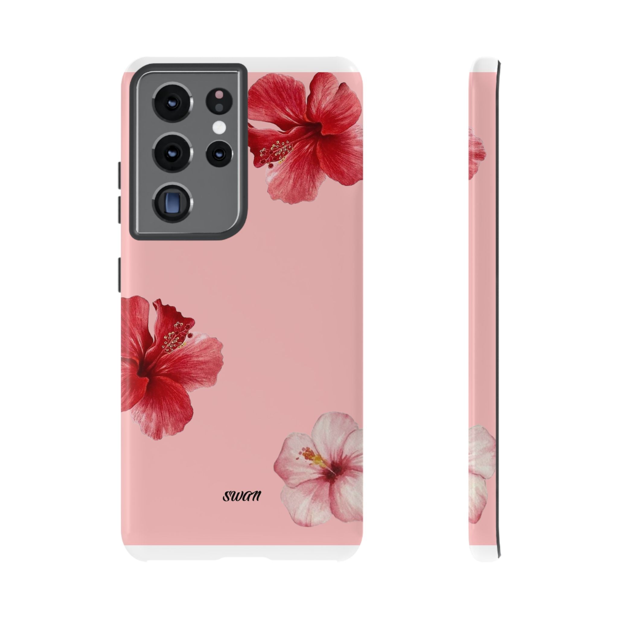 Blühender Hibiskus (Rosa)