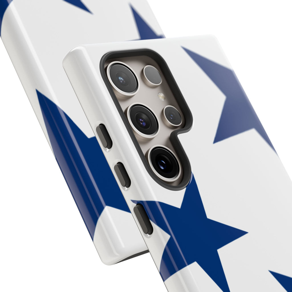 Sternenblüte (Blau in Weiß)