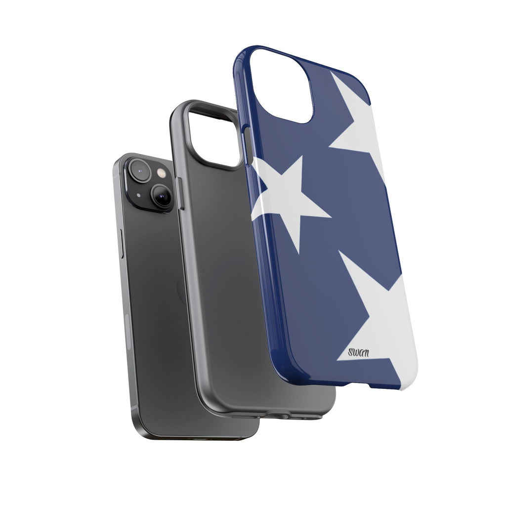 Star Bloom (White in Blue)