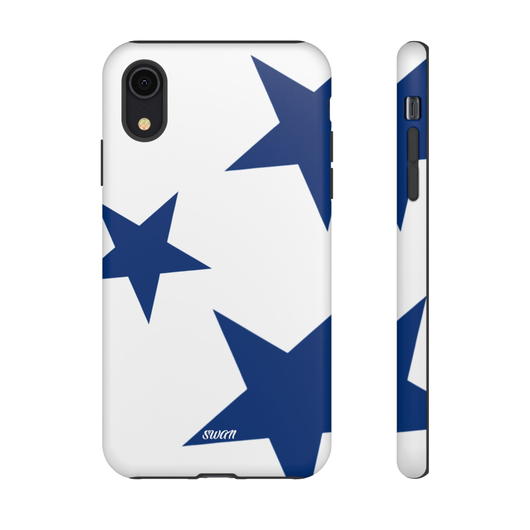 Sternenblüte (Blau in Weiß)