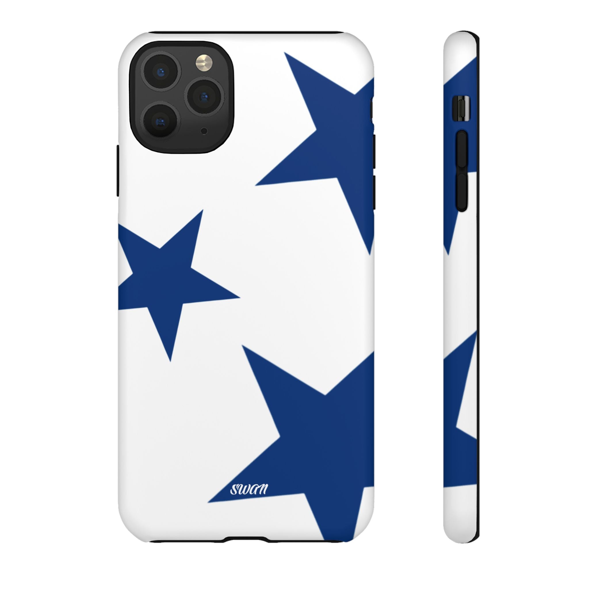 Sternenblüte (Blau in Weiß)