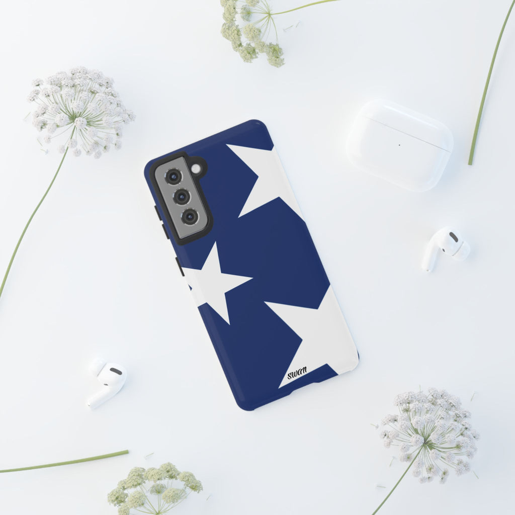 Star Bloom (White in Blue)