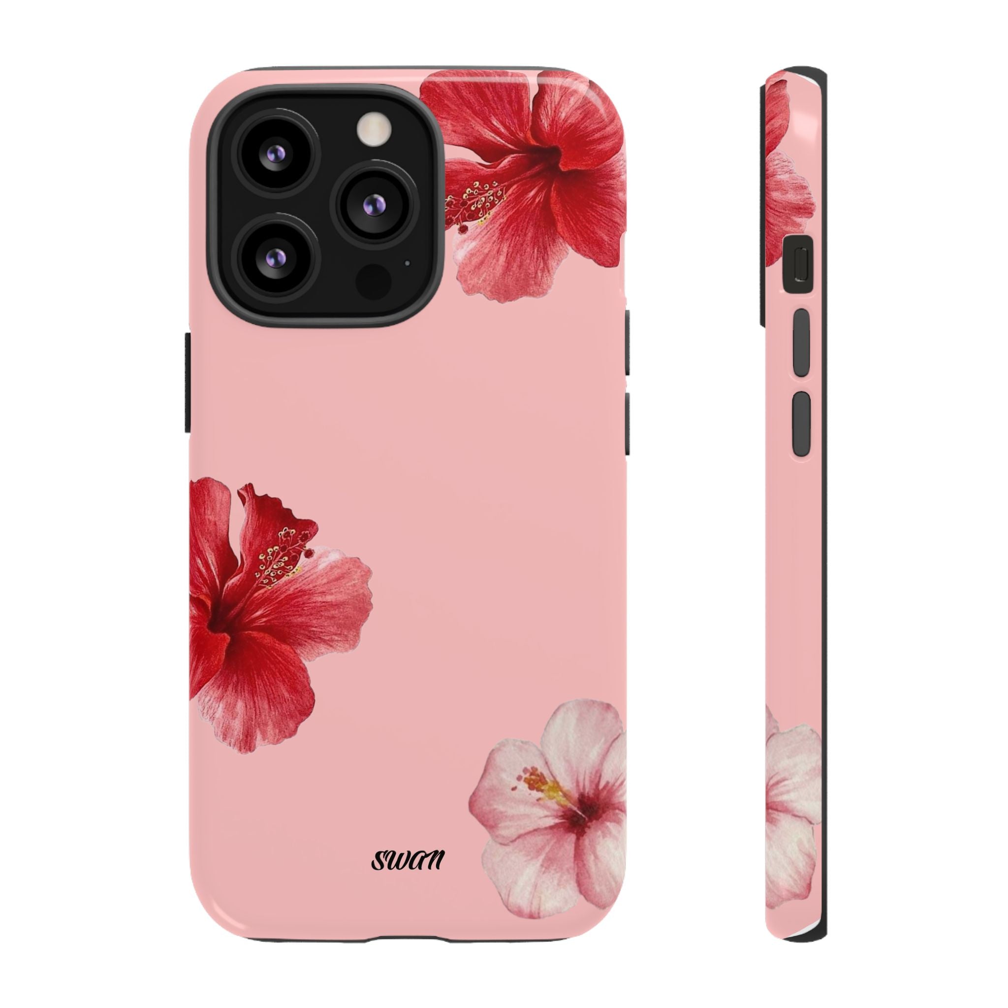 Blühender Hibiskus (Rosa)