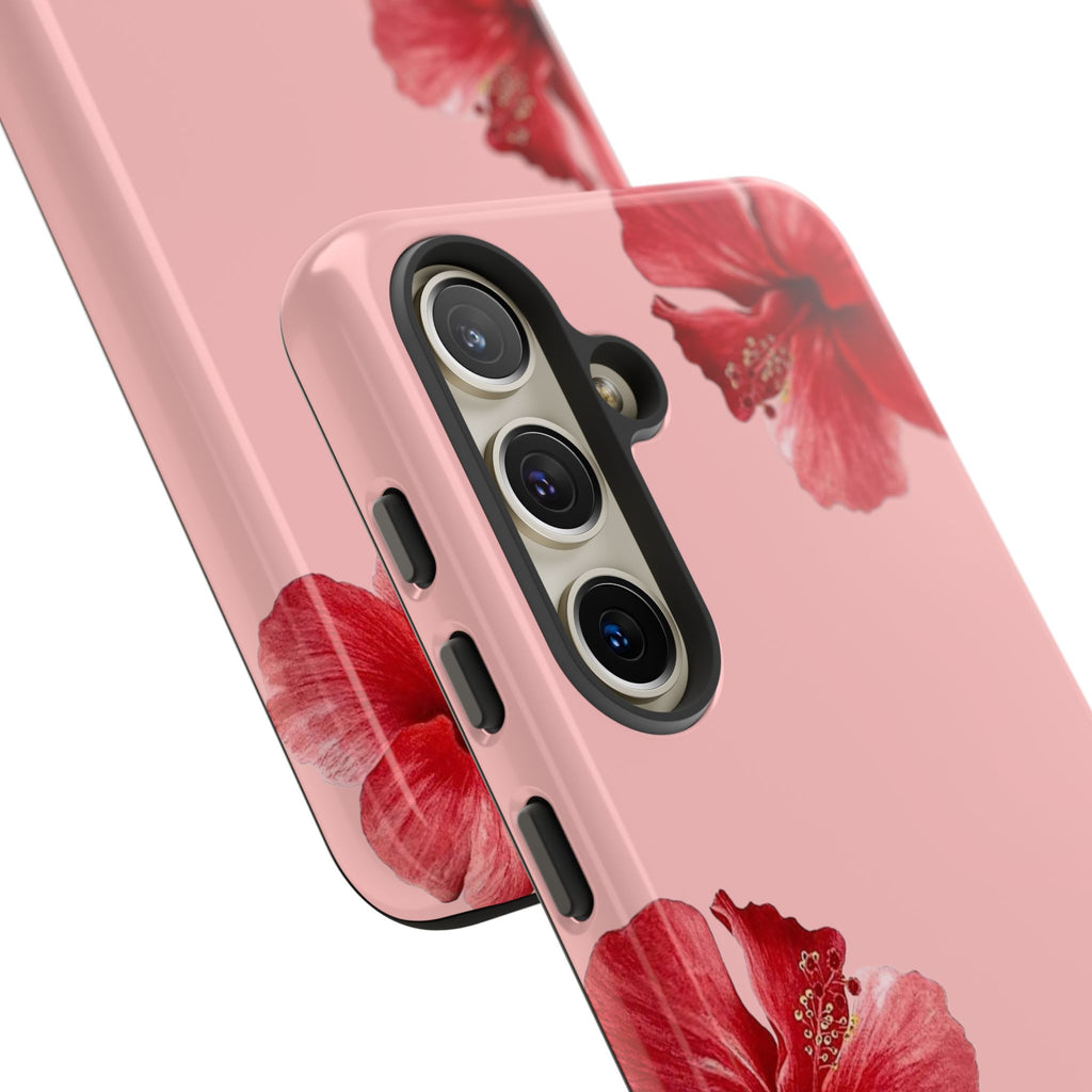 Blühender Hibiskus (Rosa)