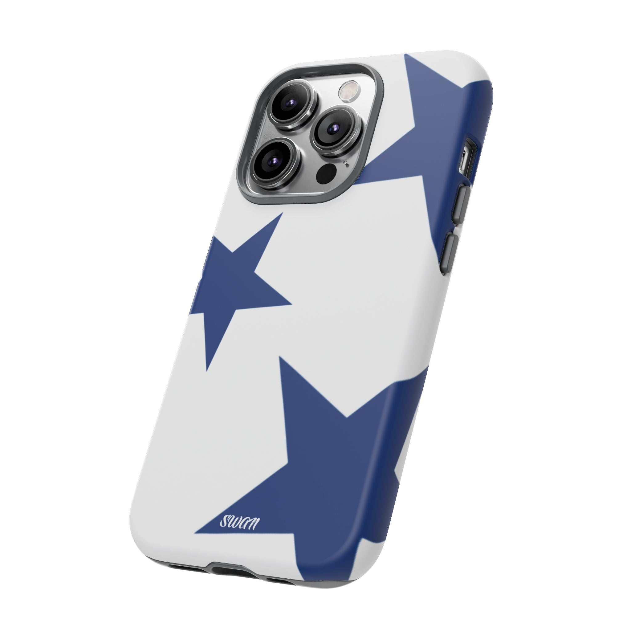 Sternenblüte (Blau in Weiß)