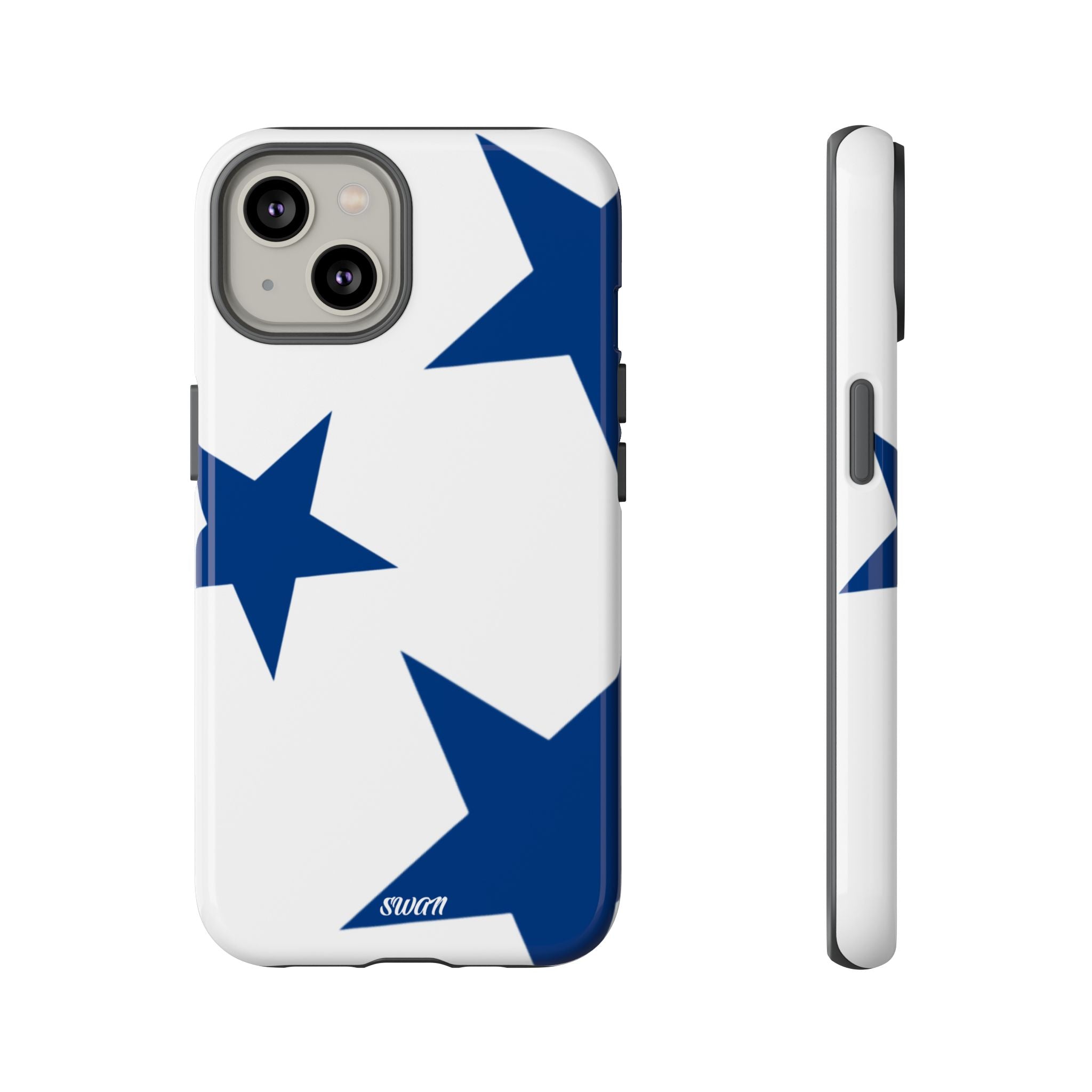 Sternenblüte (Blau in Weiß)