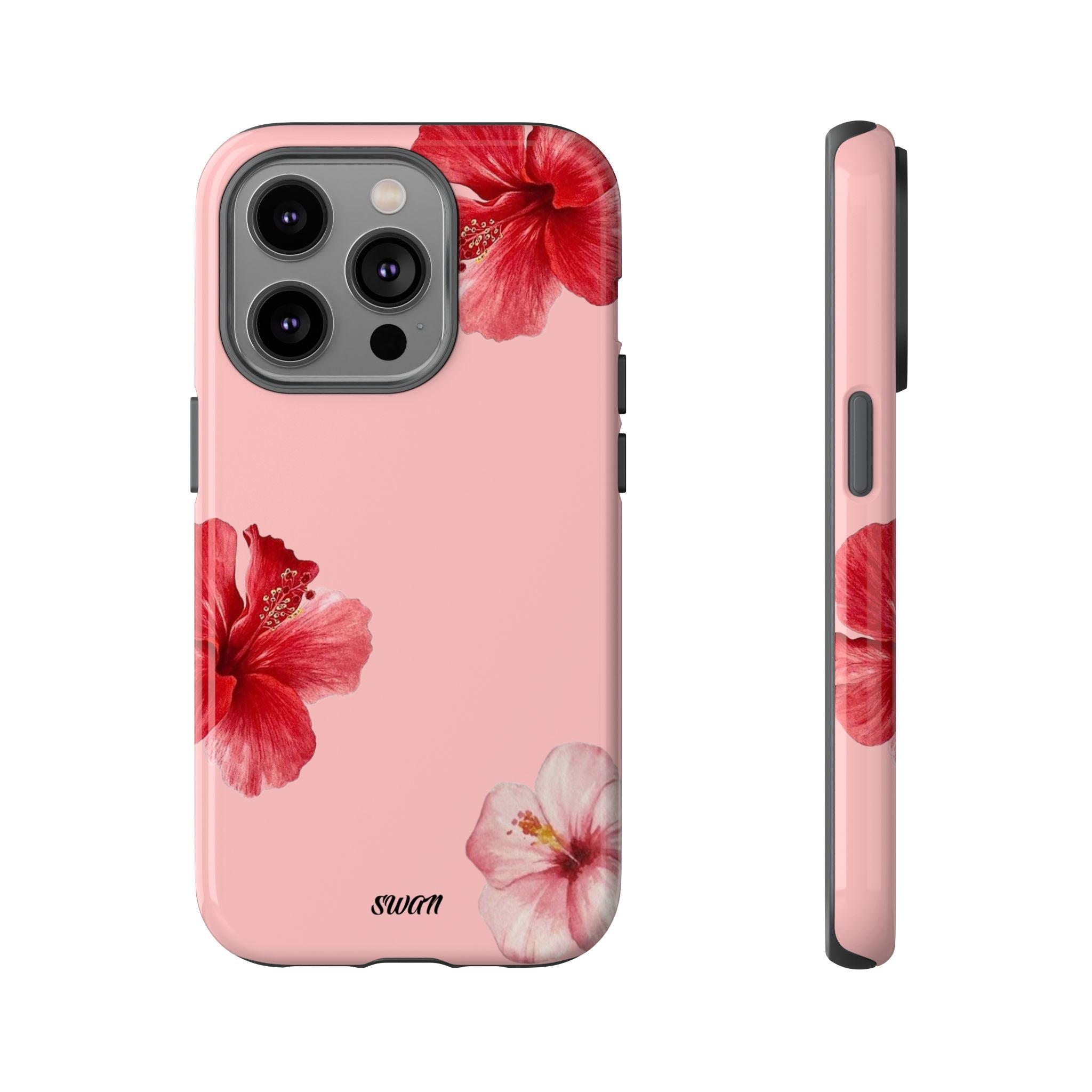 Blühender Hibiskus (Rosa)