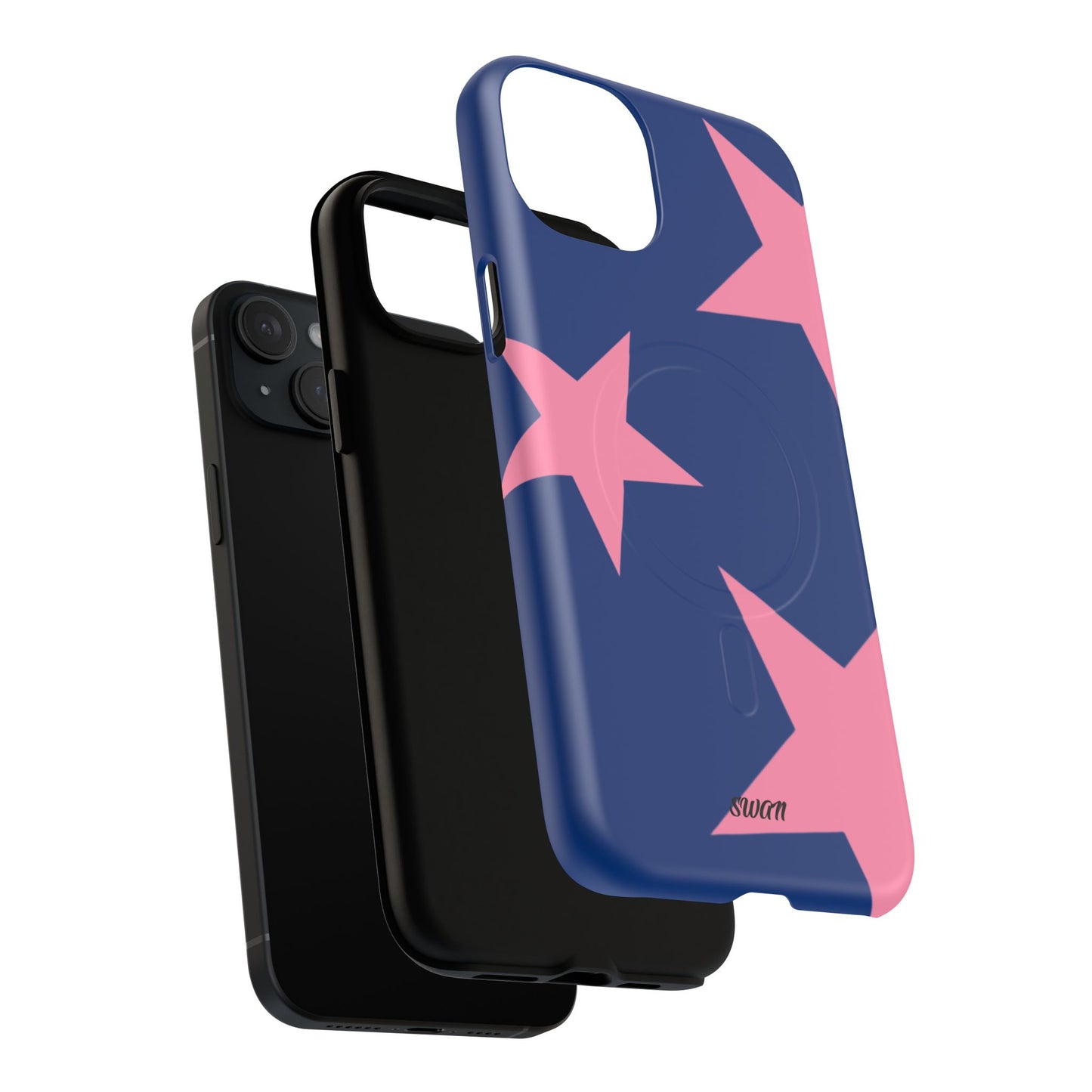 Star Bloom (Pink in Blue) (Magsafe) - Swan
