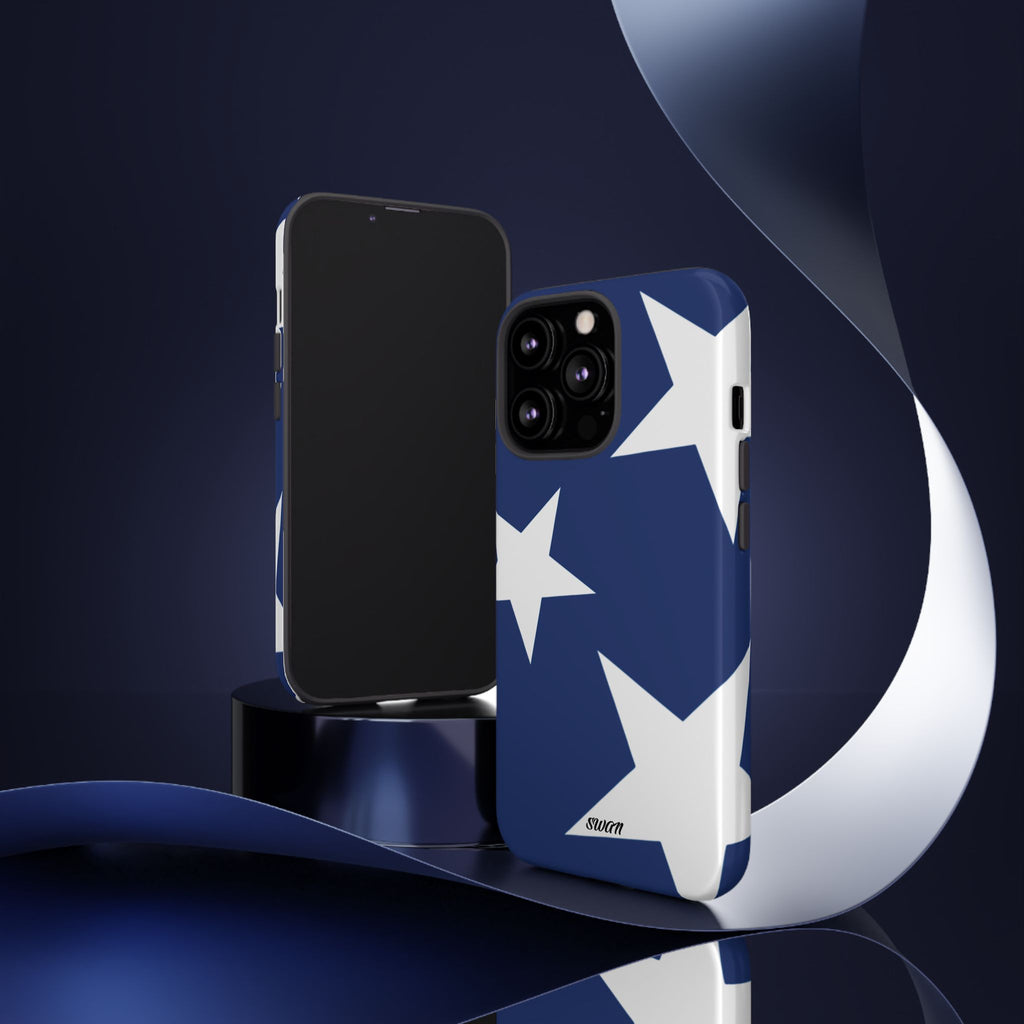 Star Bloom (White in Blue)