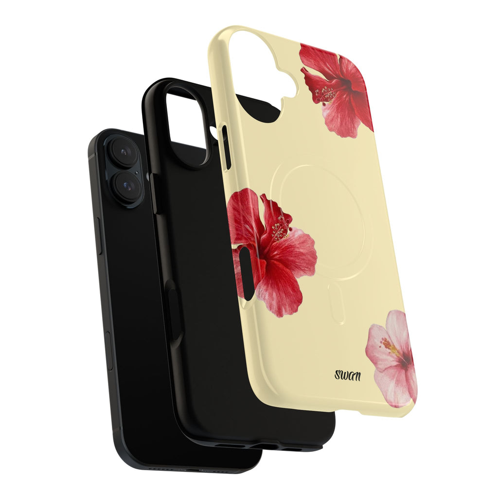 Hibiscus floral (Jaune tendre) (Magsafe)