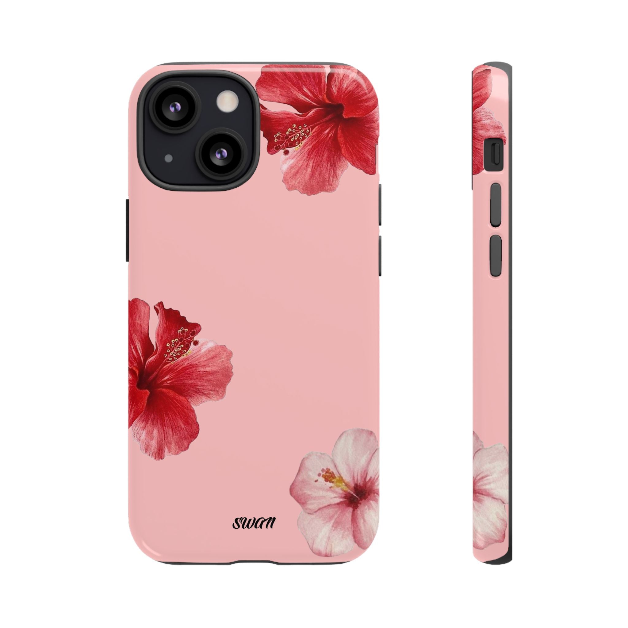 Blühender Hibiskus (Rosa)