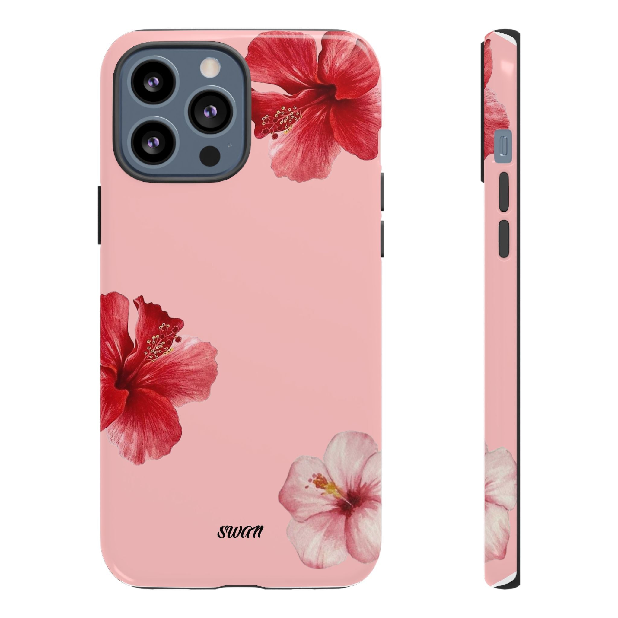 Blühender Hibiskus (Rosa)