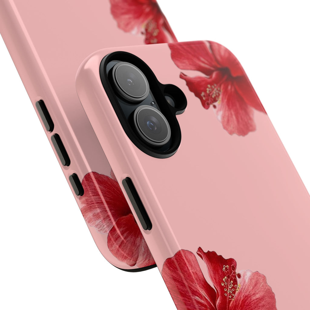 Blühender Hibiskus (Rosa)