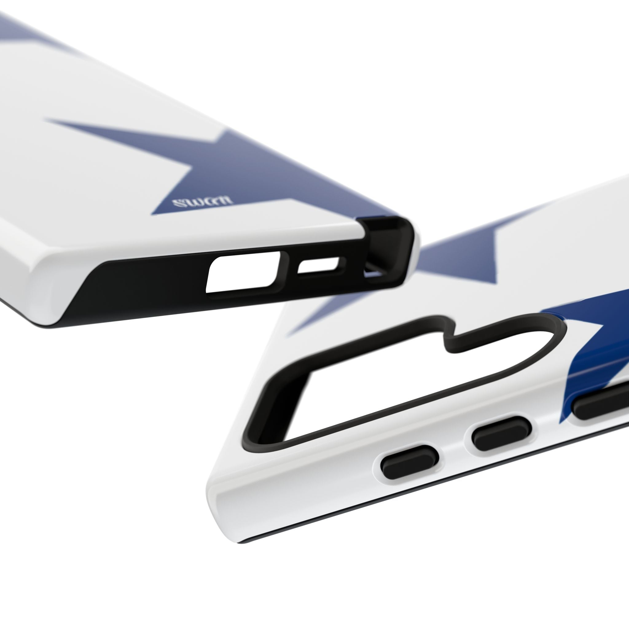 Sternenblüte (Blau in Weiß)