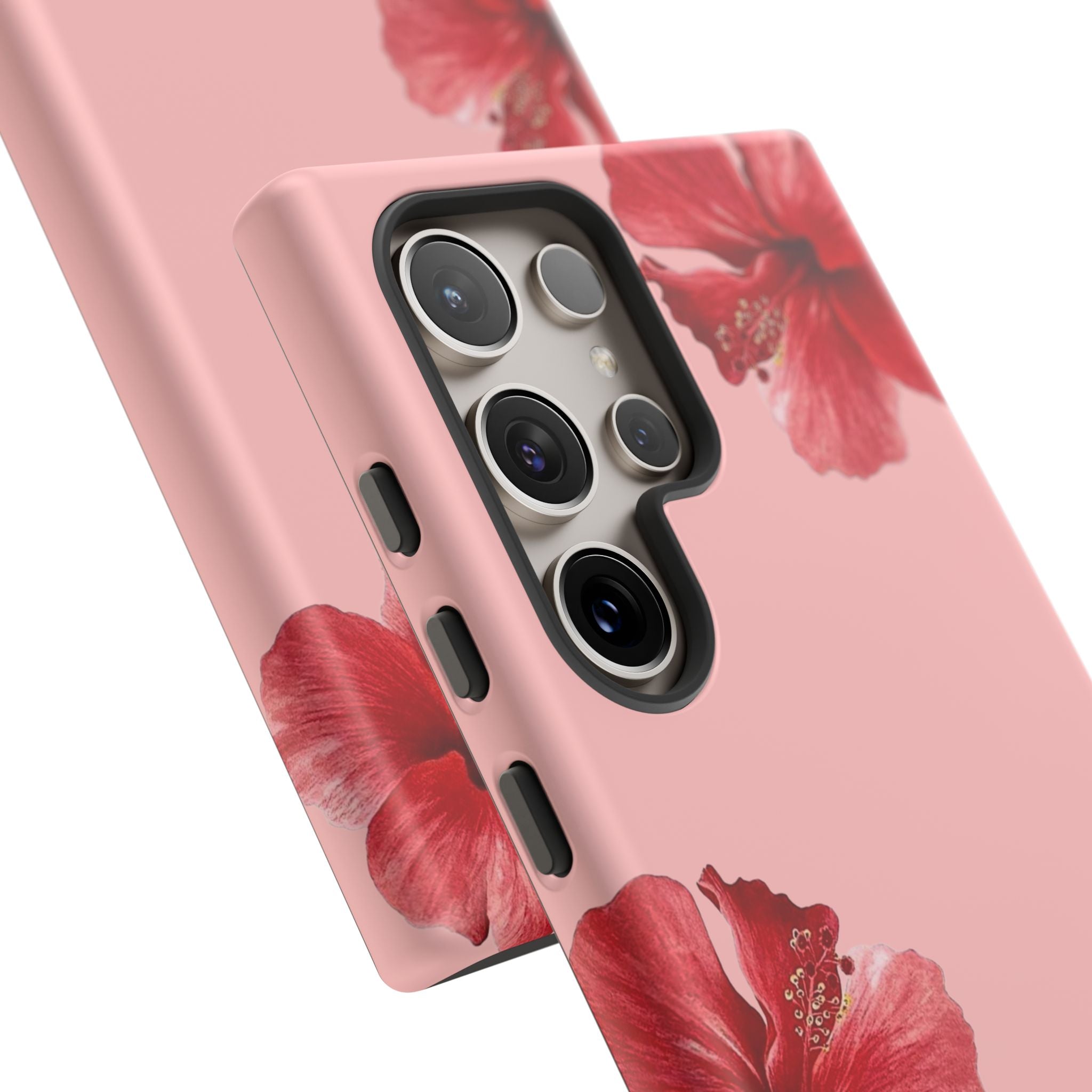 Blühender Hibiskus (Rosa)