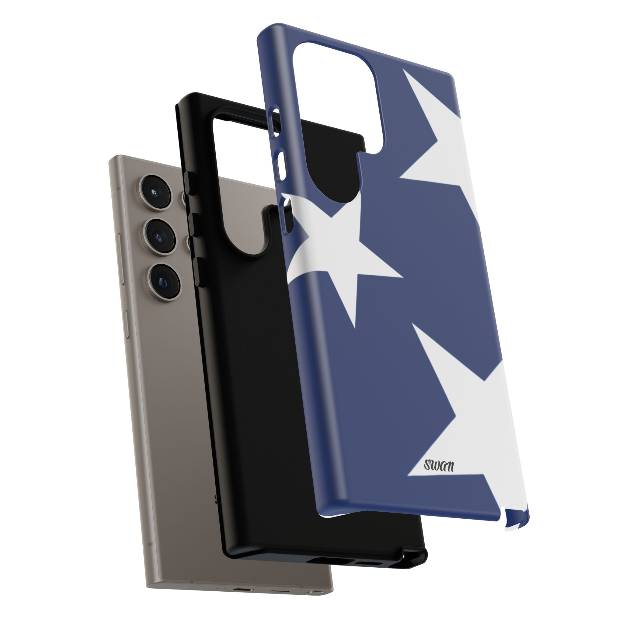 Star Bloom (White in Blue)