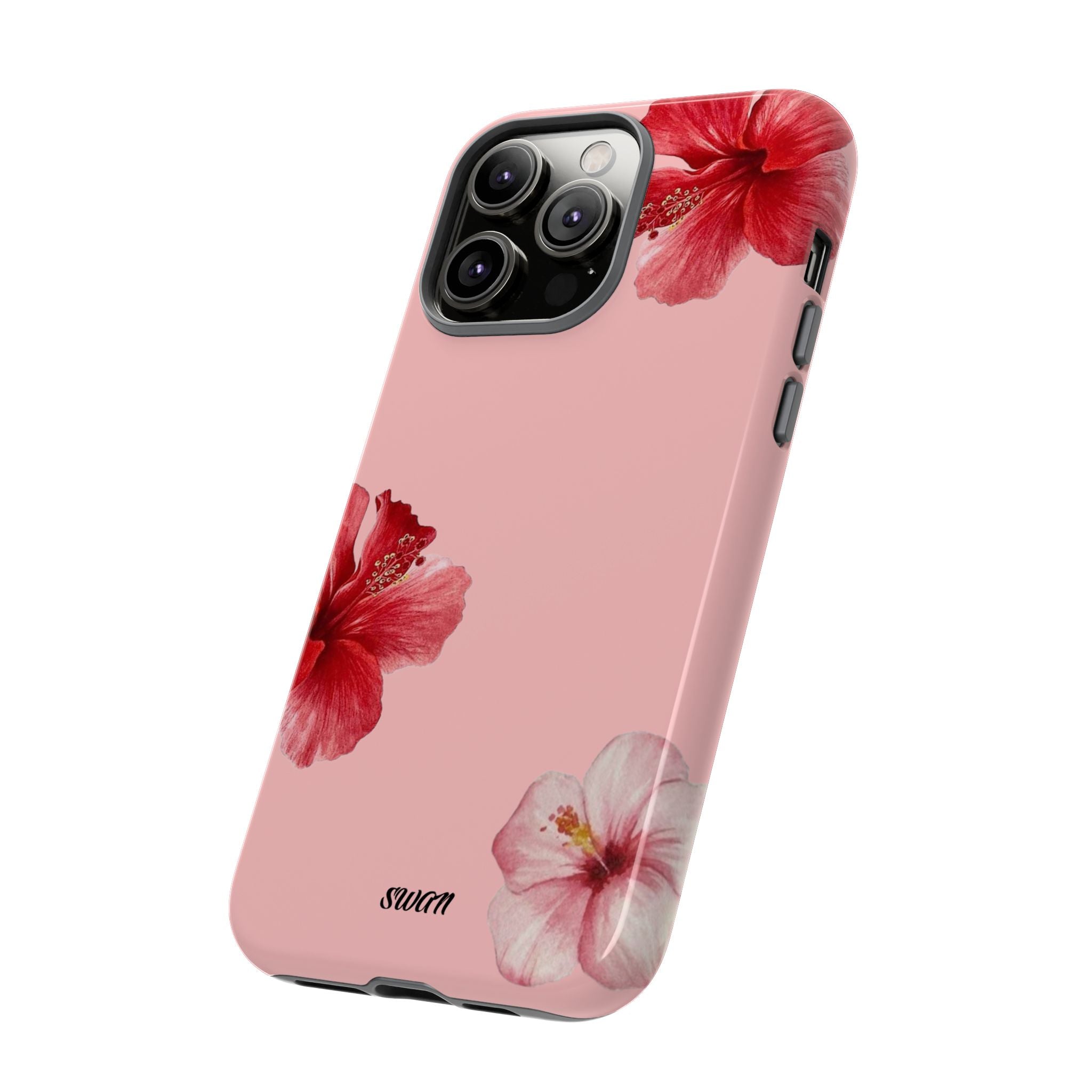 Blühender Hibiskus (Rosa)