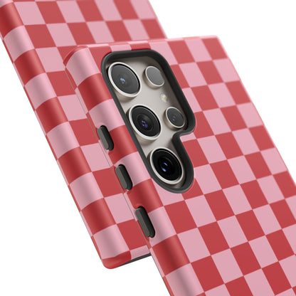 Red Checkerboard - Swan