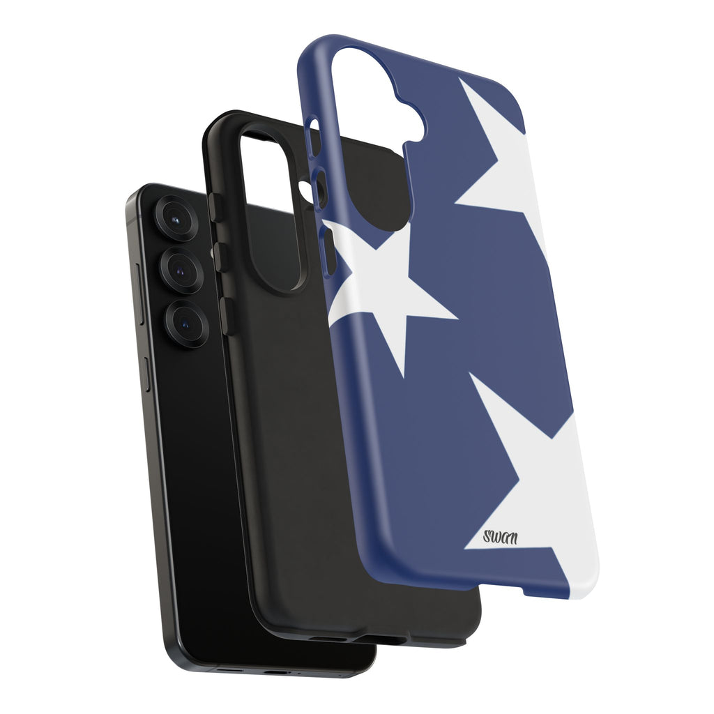 Star Bloom (White in Blue)