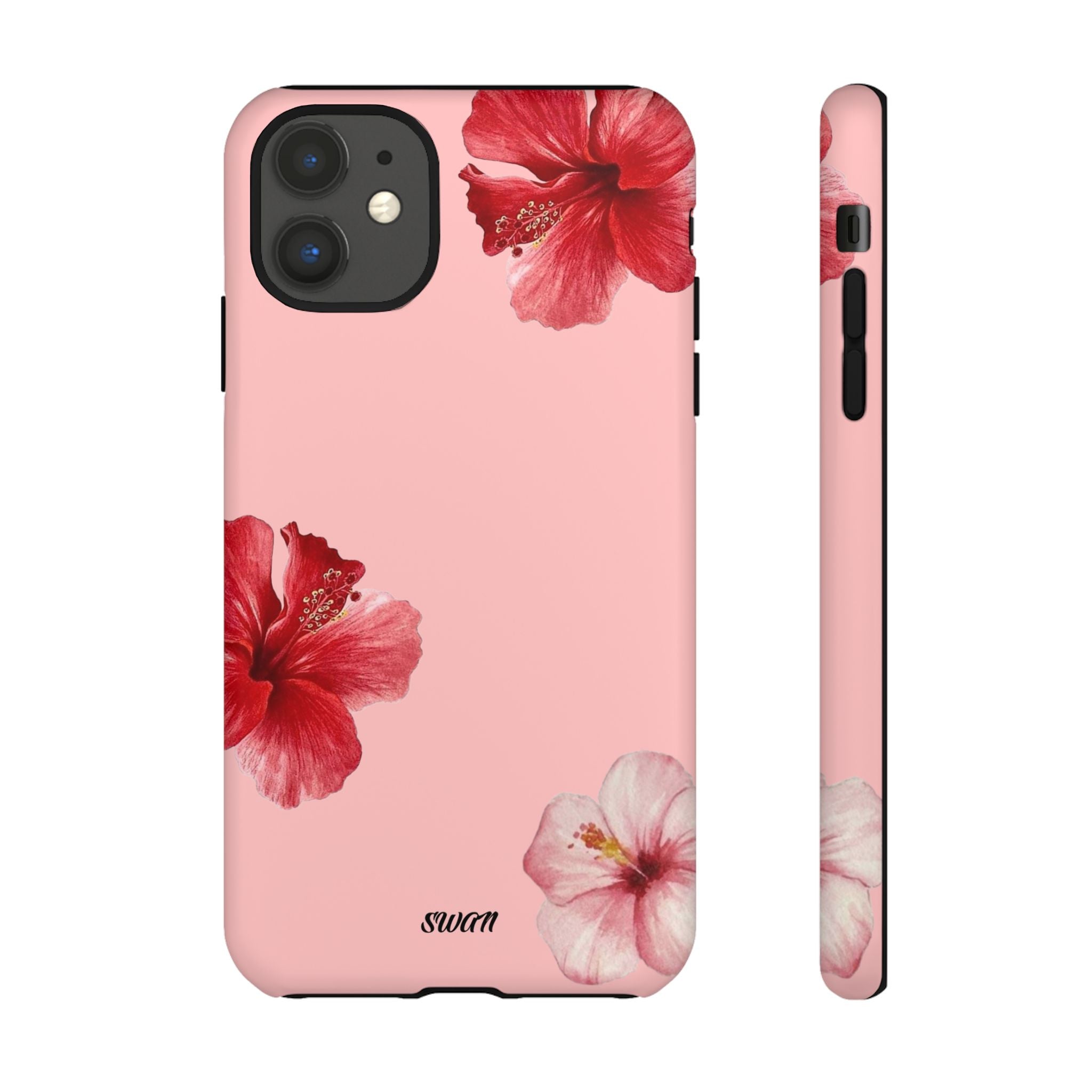 Blühender Hibiskus (Rosa)