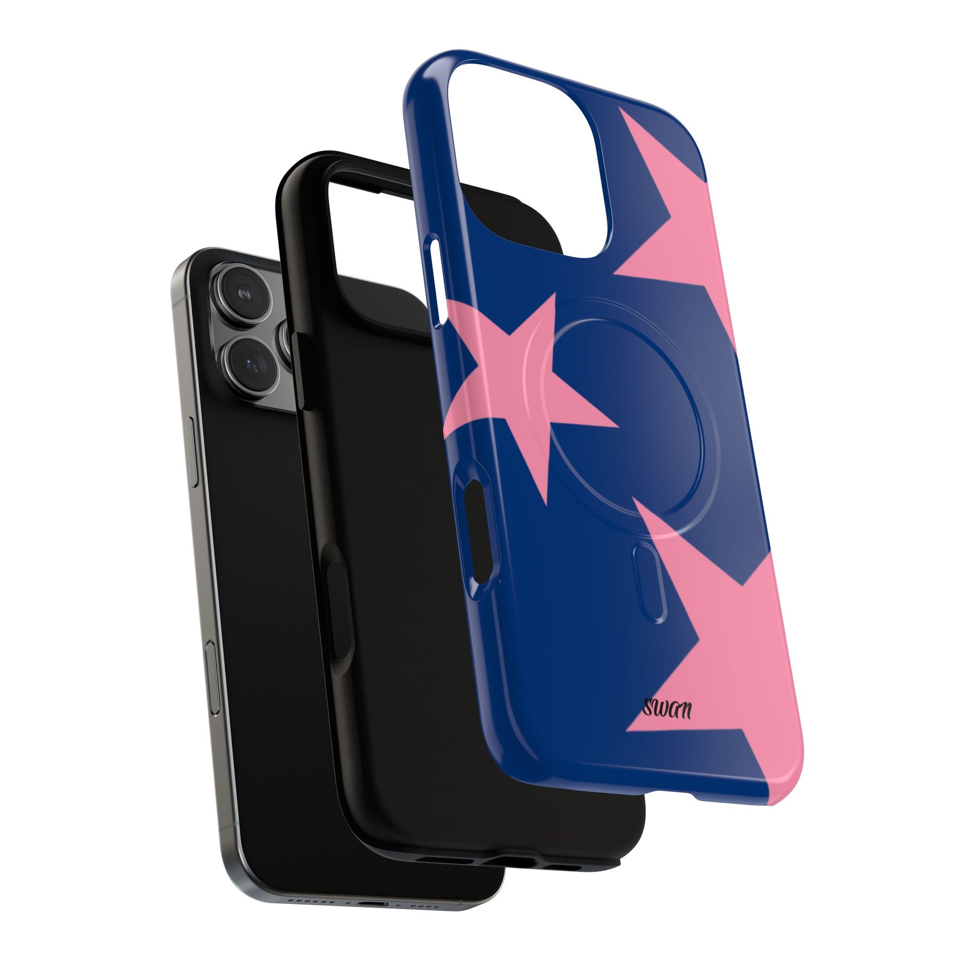 Star Bloom (Pink in Blue) (Magsafe) - Swan