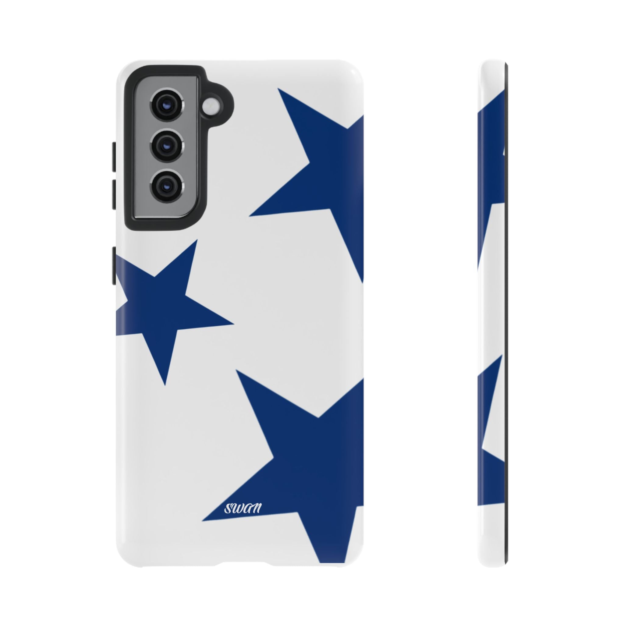 Sternenblüte (Blau in Weiß)