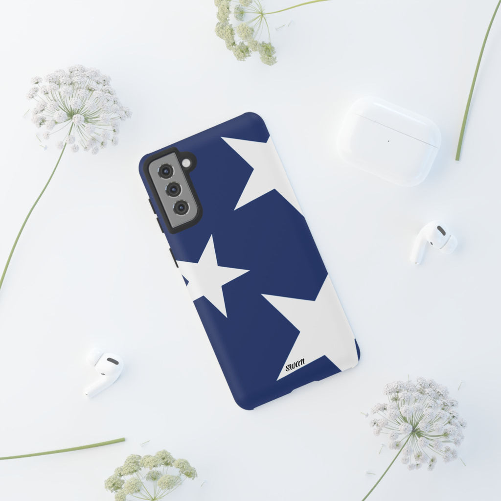 Star Bloom (White in Blue)