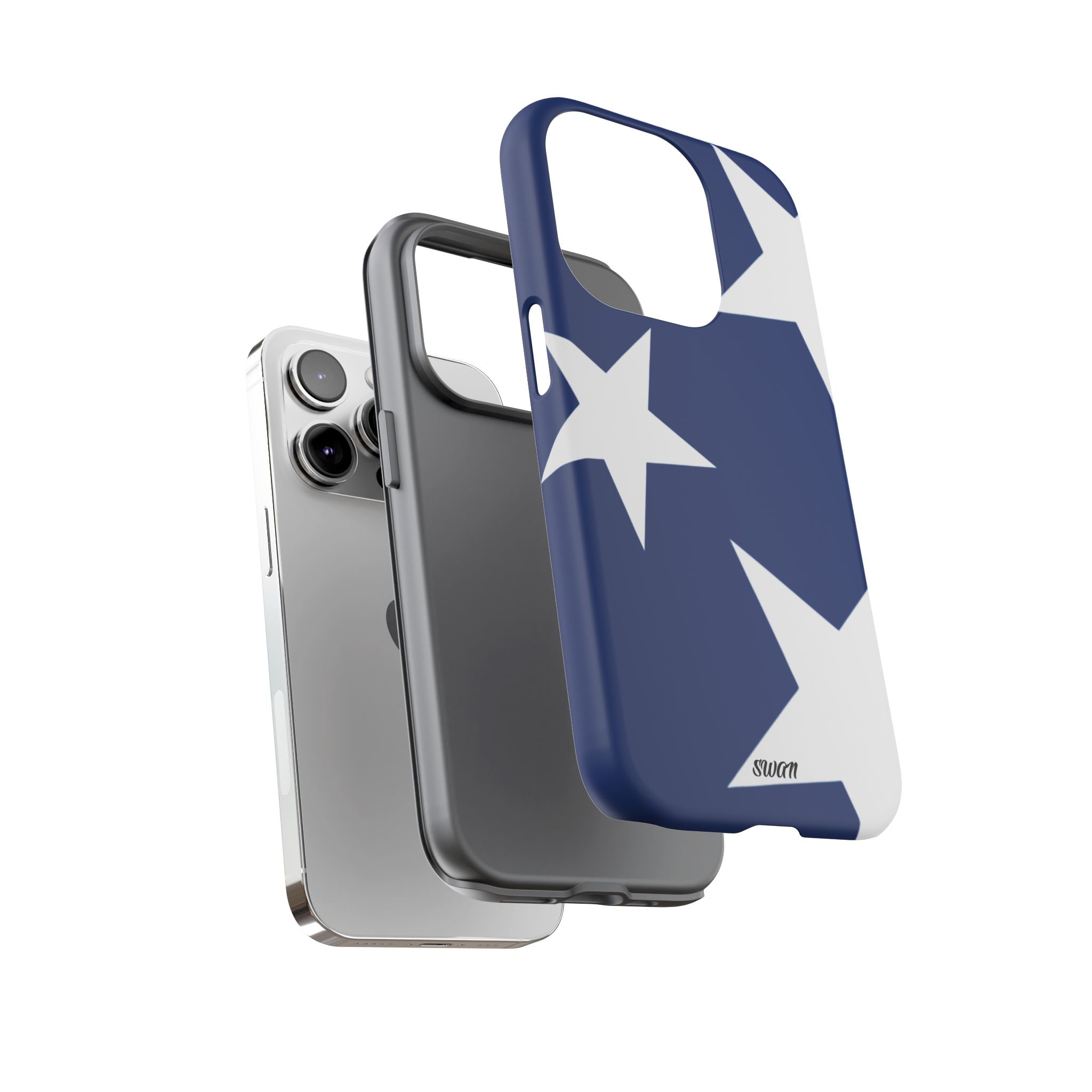 Star Bloom (White in Blue)