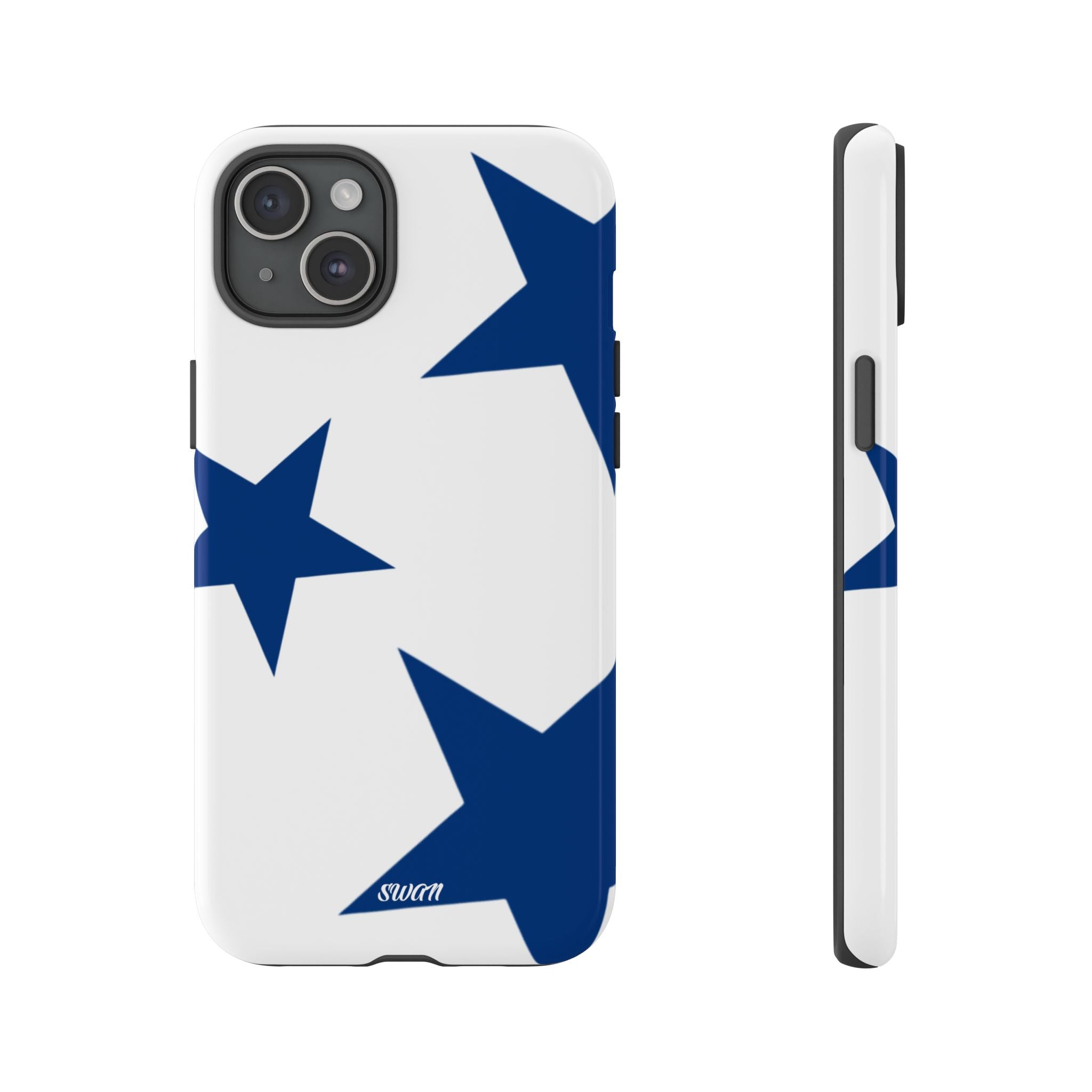 Sternenblüte (Blau in Weiß)