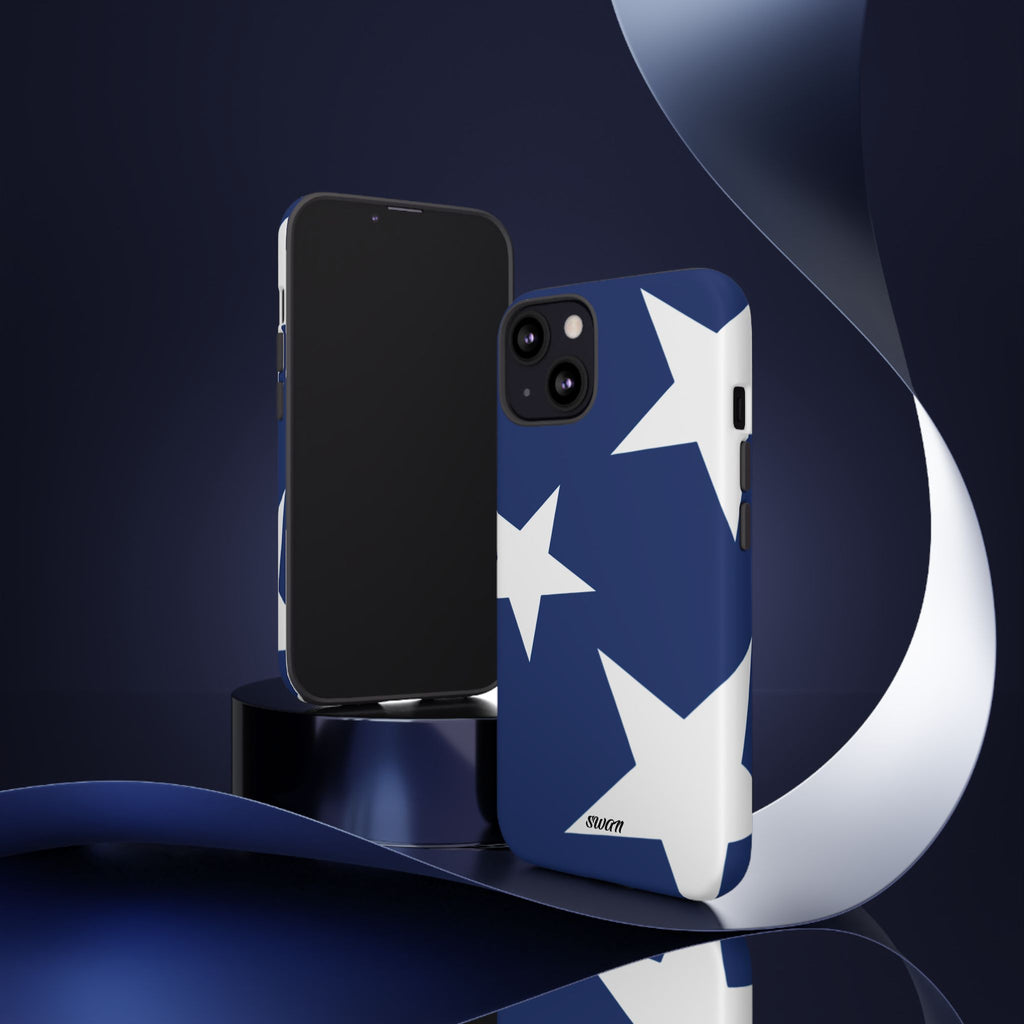 Star Bloom (White in Blue)