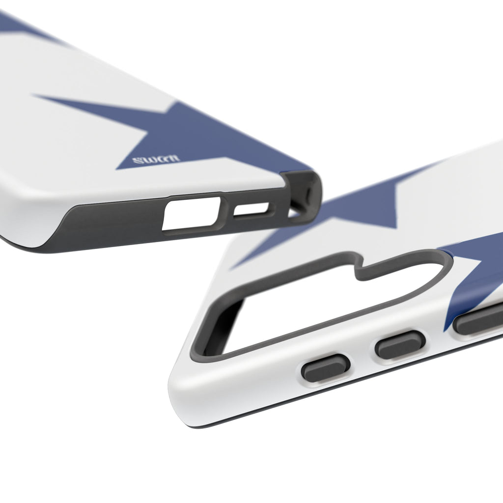 Sternenblüte (Blau in Weiß)