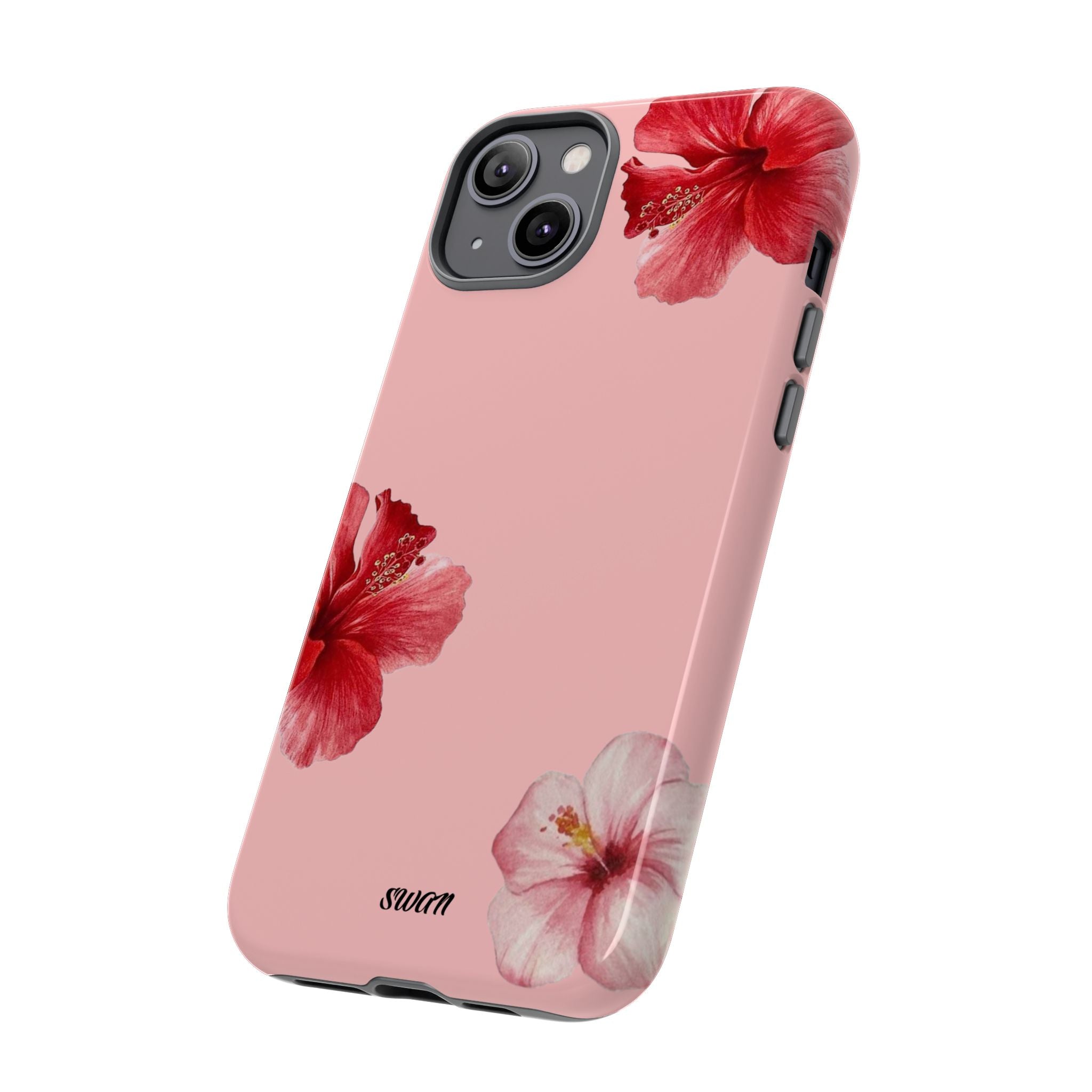 Blühender Hibiskus (Rosa)